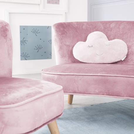Coussin décoratif nuage pour chambre d'enfant roba style Bleu clair+Gris argenté+Rose pastel+Vert givré 18 - vertbaudet enfant 