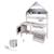 Cuisine extérieure en forme de maison en bois fsc® avec accessoires Gris 4 - vertbaudet enfant 