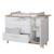 Commode à langer 3 tiroirs et 1 porte caro Gris clair / chêne doré 6 - vertbaudet enfant 