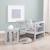 Set table convertible en banc et 1 chaise évolutive Anthracite+Beige+Blanc+Gris 20 - vertbaudet enfant 