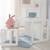 Table convertible en banc évolutif à 2 hauteurs d'assise Blanc+Gris 2 - vertbaudet enfant 