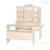 Marchande enfant en bois à 6 tiroirs little shop Naturel / sans accessoires 4 - vertbaudet enfant 