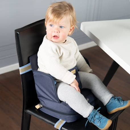 Réhausseur de chaise pour bébé avec coussin gonflable Bleu marine+Gris / étoile+Gris / peppa pig 2 - vertbaudet enfant 