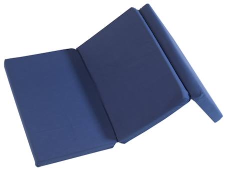 Matelas pliant et déhoussable + sac de transport Bleu foncé 1 - vertbaudet enfant 