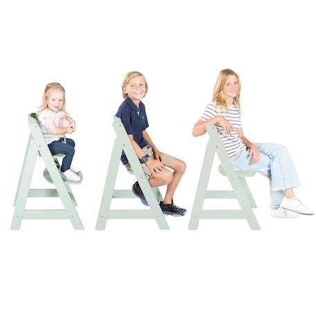 Chaise haute évolutive en bois sit up flex - utilisable jusqu'à la chaise d'adolescent Anthracite+Blanc+Bois naturel+Cachemire / beige+Gris+Marron+Noir+Vert menthe 45 - vertbaudet enfant 