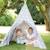 Tente de jeu indienne tipi + sac de transport little stars Gris étoilé 3 - vertbaudet enfant 