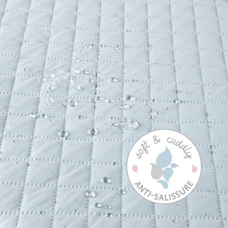 Tapis de parc bébé hexagonal roba style - rembourrage latéral sécurisé Bleu clair / ciel+Gris argenté+Rose / mauve+Vert givré 3 - vertbaudet enfant 