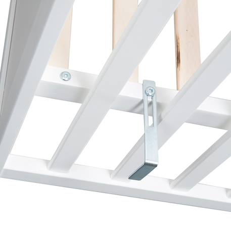Lit bébé 2en1 cododo et lit indépendant universel Blanc+Gris taupe 4 - vertbaudet enfant 