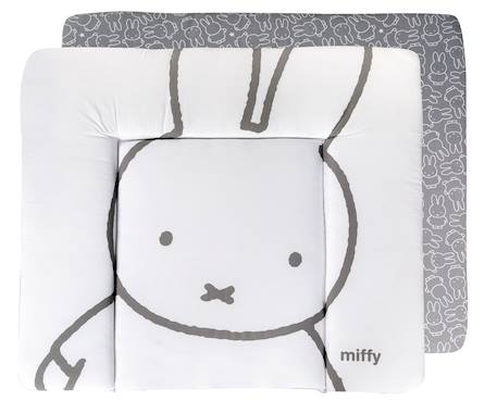 Matelas à langer imprimé Blanc - Étoiles LITTLE STARS+Blanc - Étoiles STERNENZAUBER+Blanc - gris / lapin miffy+Gris / pois+Vert pastel - woodland buddies 9 - vertbaudet enfant 