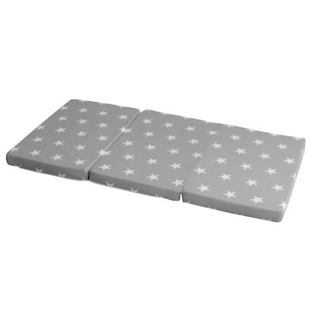 Matelas de voyage pliant et déhoussable + sac de transport Gris / étoiles blanches 6 - vertbaudet enfant 