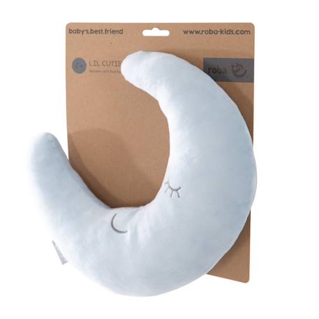 Coussin décoratif demi-lune pour chambre d'enfant roba style Bleu clair+Gris argenté+Rose pastel+Vert givré 3 - vertbaudet enfant 