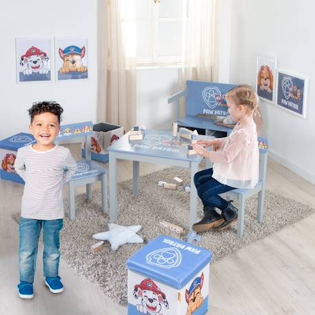 Set table et 2 chaises enfant Bleu gris - pat' patrouille 3 - vertbaudet enfant 