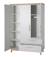 Armoire bébé 3 portes et 2 tiroirs à fermeture douce caro Gris clair / chêne doré 6 - vertbaudet enfant 