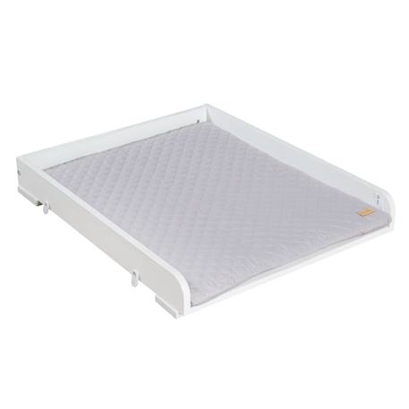 Plan à langer pour lave-linge + matelas à langer déperlant roba style Blanc / gris argenté 1 - vertbaudet enfant 