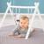 Portique d'éveil en bois massif + 5 pendentifs roba style Blanc - gris+Blanc - rose 2 - vertbaudet enfant 