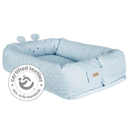 Réducteur de lit 3 en 1 tissu déperlant roba style Bleu clair / ourson+Gris argenté / ourson+Rose pastel / lapin 6 - vertbaudet enfant 