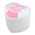 Tabouret pouf en velours imprimé et bois peppa pig Beige / cœur+Beige / cube 1 - vertbaudet enfant 