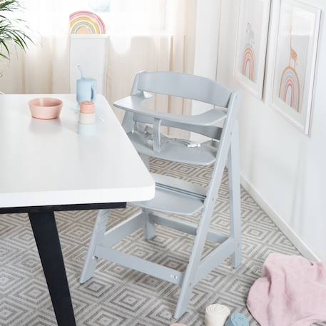 Chaise haute évolutive en bois sit up flex - utilisable jusqu'à la chaise d'adolescent Anthracite+Beige délavé+Blanc+Bois naturel+Cachemire / beige+Gris+Marron+Noir 34 - vertbaudet enfant 
