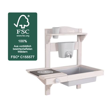 Cuisine extérieure à suspendre en bois fsc® + accessoires Gris+Teck 4 - vertbaudet enfant 