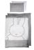 Parure de lit bébé + nid et baldaquin motif lapin miffy® Blanc - gris / miffy 4 - vertbaudet enfant 