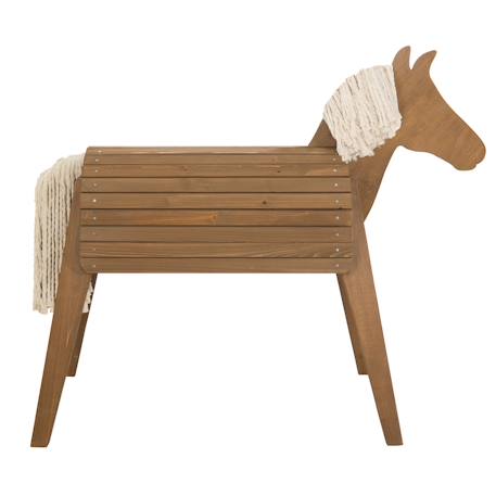 Cheval de jardin pour enfant en bois massif Gris+Teck 8 - vertbaudet enfant 
