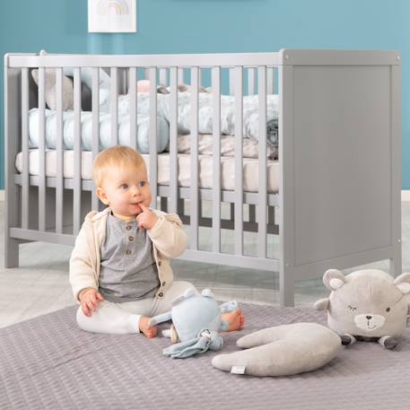 Parure de lit bébé et enfant en coton bio 2 pièces lil planet Bleu clair+Gris argenté+Rose pastel+Vert givré 2 - vertbaudet enfant 
