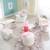 Tabouret pouf en velours imprimé et bois peppa pig Beige / cœur+Beige / cube 4 - vertbaudet enfant 