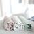 Housse de matelas à langer extensible en coton bio lil planet Bleu clair+Gris argenté+Vert givré 16 - vertbaudet enfant 
