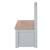 Banc-coffre à jouets en bois massif résistant aux rayures woody Blanc - naturel+Gris taupe - naturel 11 - vertbaudet enfant 