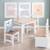 Set table et 2 chaises enfant aspect bois woody Blanc / aspect bois+Gris taupe / aspect bois 2 - vertbaudet enfant 