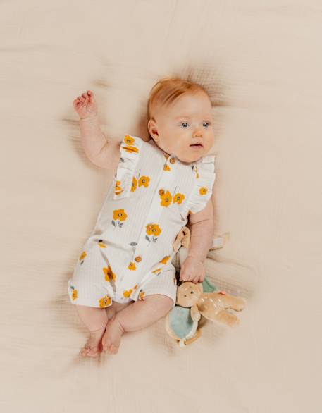 Combinaison style et confort crépon de coton Blanc 2 - vertbaudet enfant 