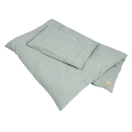 Parure de lit bébé et enfant en coton bio 2 pièces lil planet Bleu clair+Gris argenté+Rose pastel+Vert givré 21 - vertbaudet enfant 