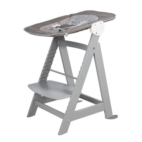 Chaise haute évolutive born up avec transat inclinable sternenzauber Blanc - grandes étoiles+Gris taupe - lapin miffy+Naturel - petites étoiles 7 - vertbaudet enfant 