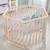 Parc bébé hexagonal en hêtre massif bio + tapis déperlant roba style Naturel - gris argenté 2 - vertbaudet enfant 