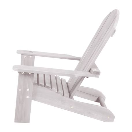 Chaise de détente pour enfant en bois fsc® avec porte-gobelet Gris 3 - vertbaudet enfant 