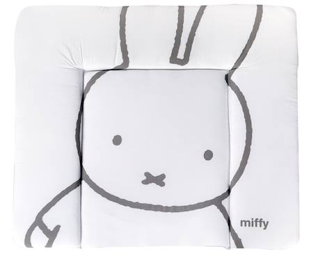 Matelas à langer imprimé Blanc - Étoiles LITTLE STARS+Blanc - Étoiles STERNENZAUBER+Blanc - gris / lapin miffy+Gris / pois+Vert pastel - woodland buddies 7 - vertbaudet enfant 