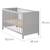 Lit bébé 2en1 indépendant et cododo + matelas respirant safe asleep® Blanc+Gris taupe 11 - vertbaudet enfant 