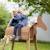 Cheval de jardin pour enfant en bois massif Gris+Teck 7 - vertbaudet enfant 