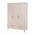 Armoire bébé 3 portes et 2 tiroirs à fermeture douce jil Cashmere / décor châtaignier 1 - vertbaudet enfant 