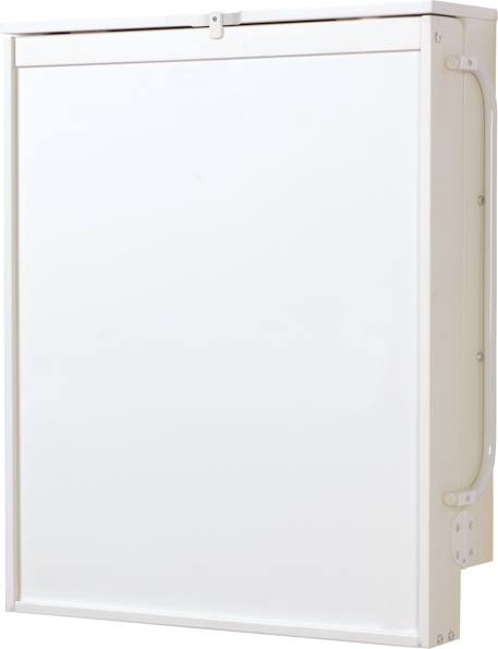 Table à langer murale pliante + matelas à langer déperlant Blanc / rayé multicolore 6 - vertbaudet enfant 