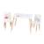 Set table et 2 chaises enfant avec pieds en bois massif Blanc - naturel / peppa pig 1 - vertbaudet enfant 