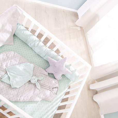 Parc bébé scandinave en bois massif + tapis en coton bio lil planet Anthracite - gris argenté+Blanc - gris argenté+Blanc - vert givré+Naturel - gris argenté 16 - vertbaudet enfant 