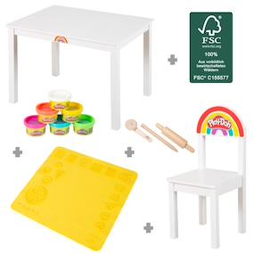 Pâte à Modeler CARIOCA Baby Dough – 3 Pots De 75g, Dès 12 Mois, Ne Tache Pas, Sèche à L'air Libre, Fabriquée En Italie