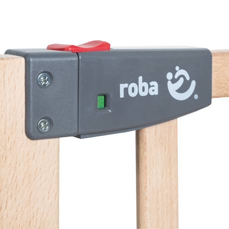 Barrière de sécurité en bois massif avec portillon magnétique Naturel 6 - vertbaudet enfant 