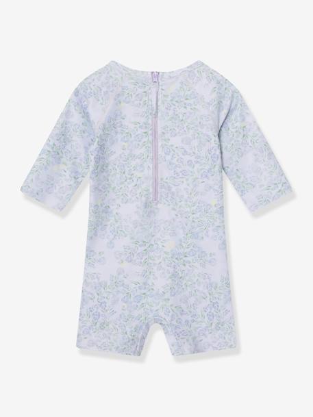 Maillot de bain pour bébé fille avec manches 3/4 MATGOLDIE lavande+multicolore 2 - vertbaudet enfant 