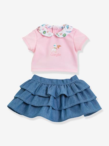 T-shirt & jupe pour poupon un week-end à Paris rose 2 - vertbaudet enfant 