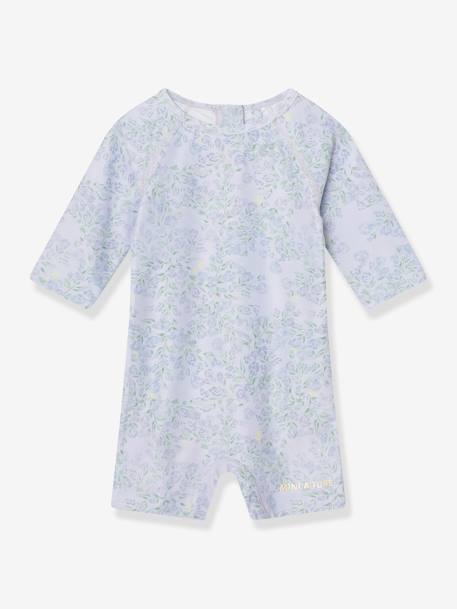 Maillot de bain pour bébé fille avec manches 3/4 MATGOLDIE lavande+multicolore 1 - vertbaudet enfant 