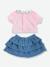 T-shirt & jupe pour poupon un week-end à Paris rose 3 - vertbaudet enfant 