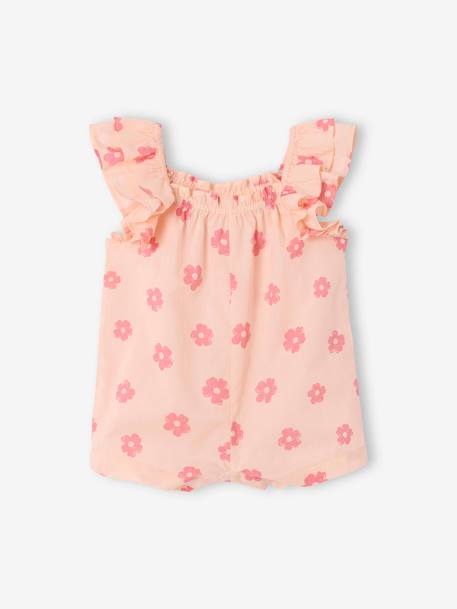 Combishort bébé en voile de coton rose pâle 2 - vertbaudet enfant 