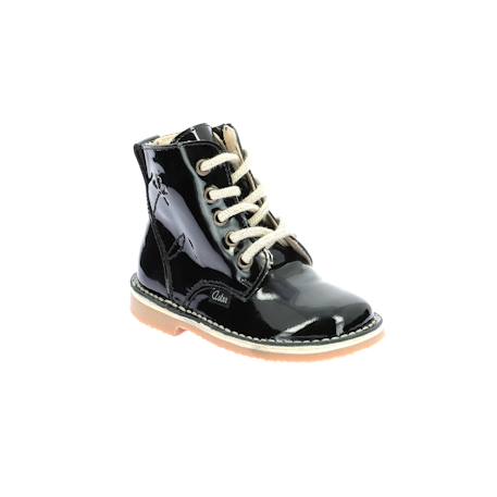 Bottillons enfant abotine Camel+Noir+Noir vernis 11 - vertbaudet enfant 